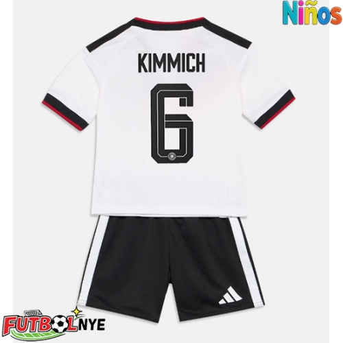 Camiseta Alemania Joshua Kimmich #6 Primera Equipación para niños Mundial 2026 manga corta (+ pantalones cortos)
